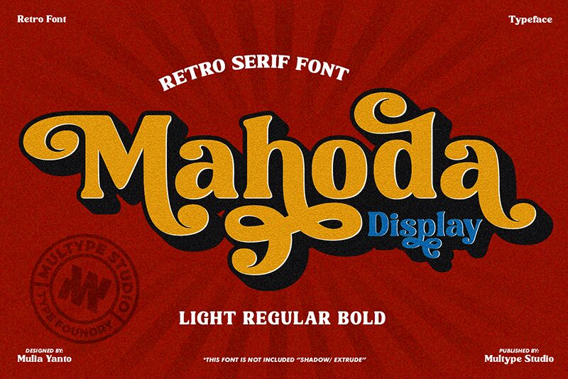 Mahoda Display Schriftart