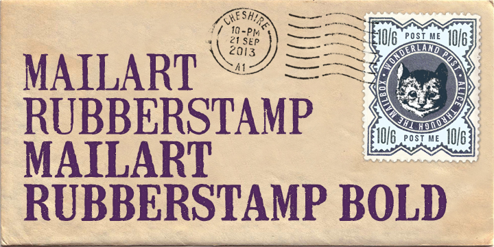 Mailart Rubberstamp Carattere