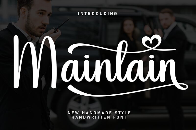 Maintain Schriftart