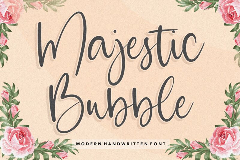 Majestic Bubble Carattere