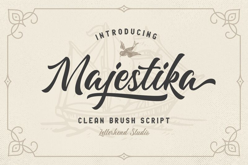 Majestika Script Carattere