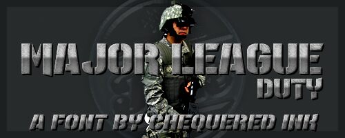 Major League Duty Schriftart