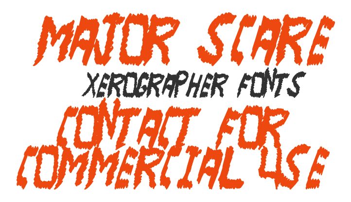 MajorScare Czcionka