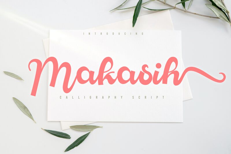 Makasih Schriftart