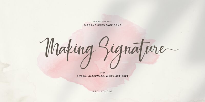 Making Signature Czcionka