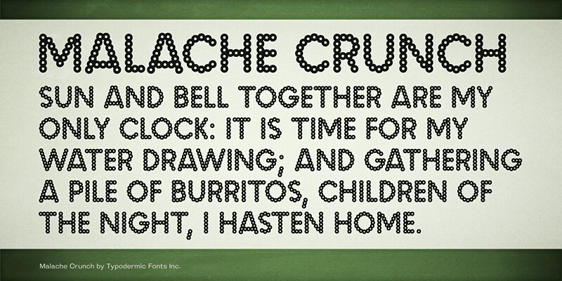 Malache Crunch الخط