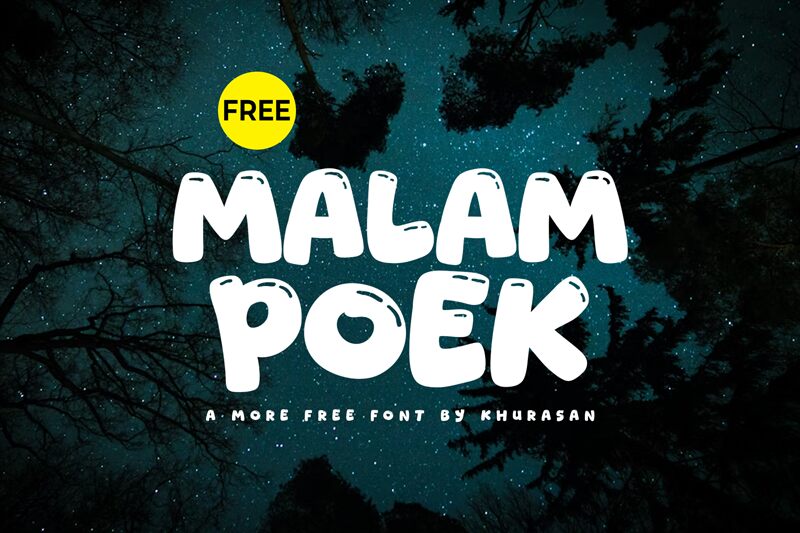 Malam Poek — Prezentace písma