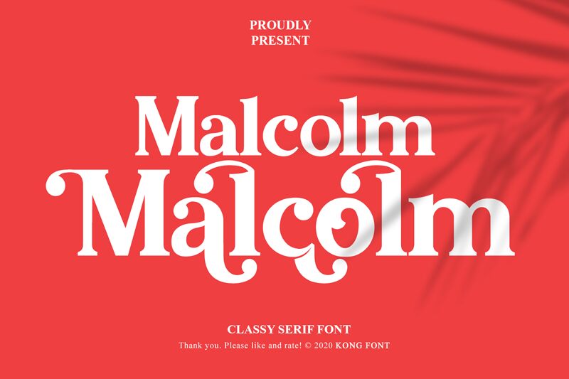 Malcolm Schriftart