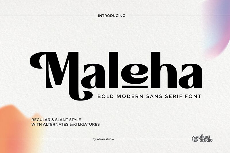 Maleha Schriftart