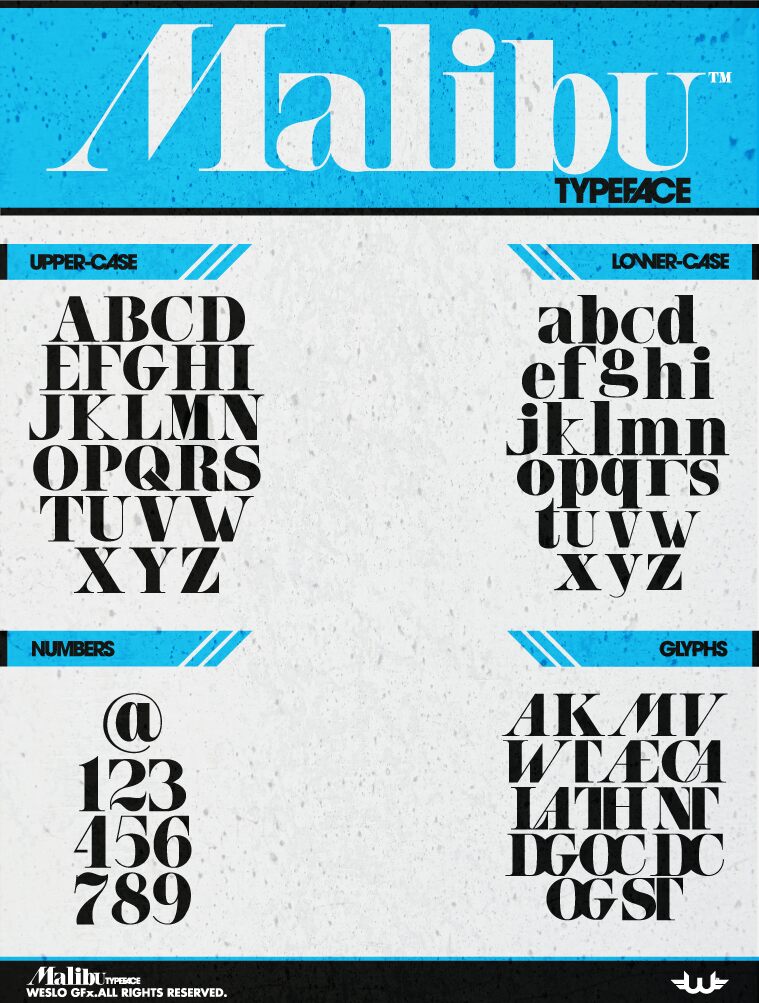 Malibu Czcionka
