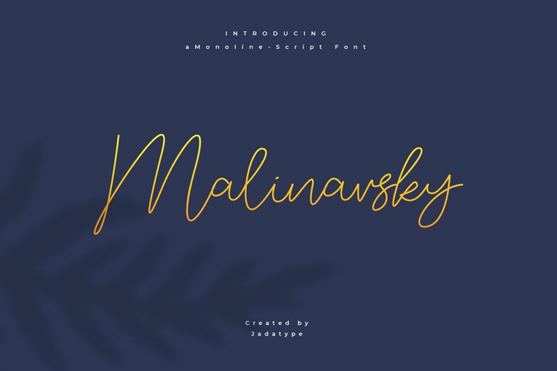 Malinavsky Schriftart