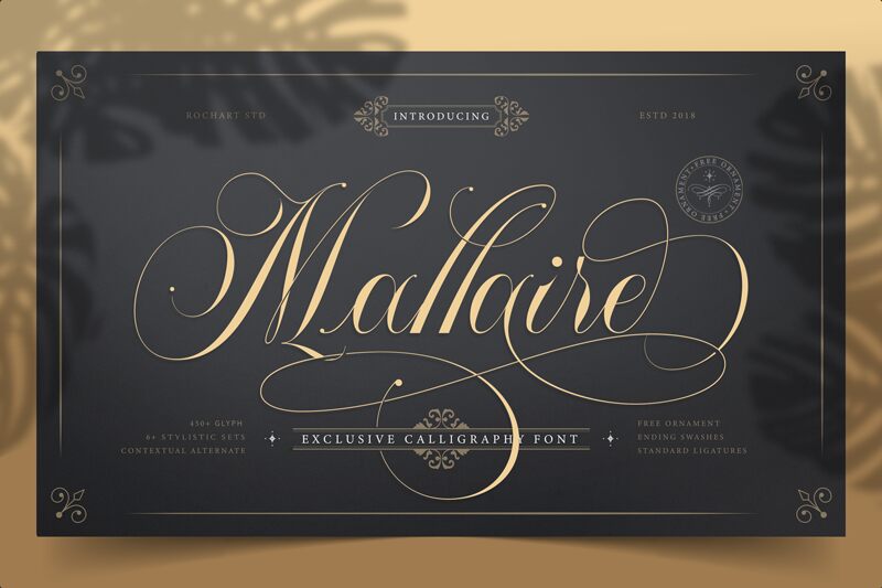 Mallaire Calligraphy Шрифт