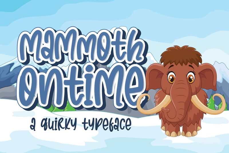 Mammoth Ontime Schriftart