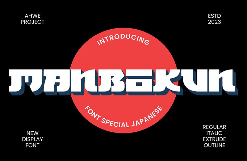 Manbokun Czcionka
