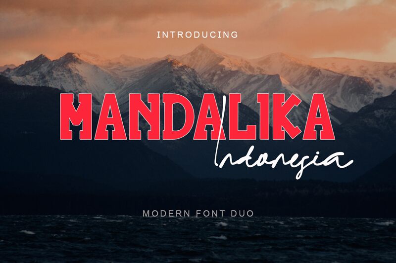 Mandalika Indonesia Signature Czcionka