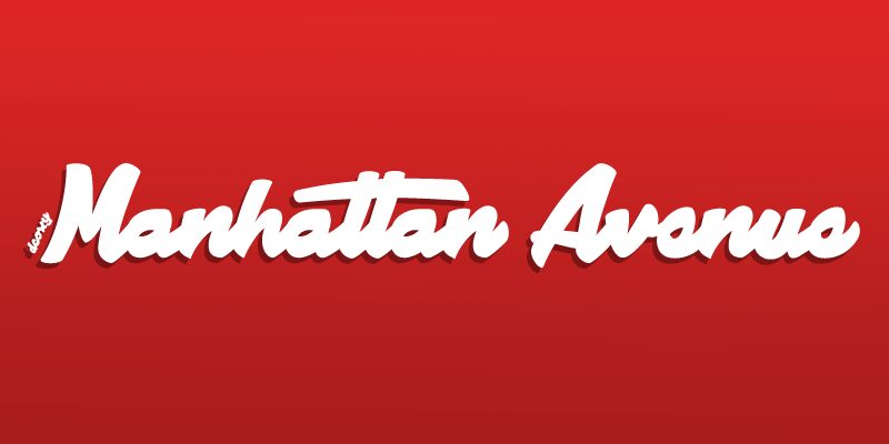 Manhattan Avenue Czcionka
