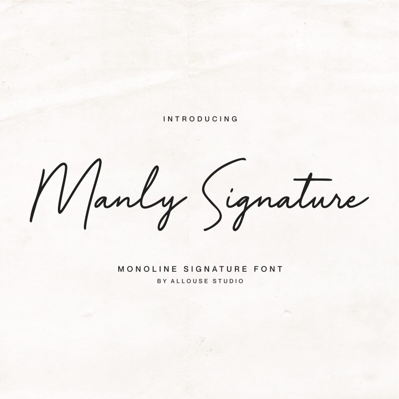 Manly Signature Font