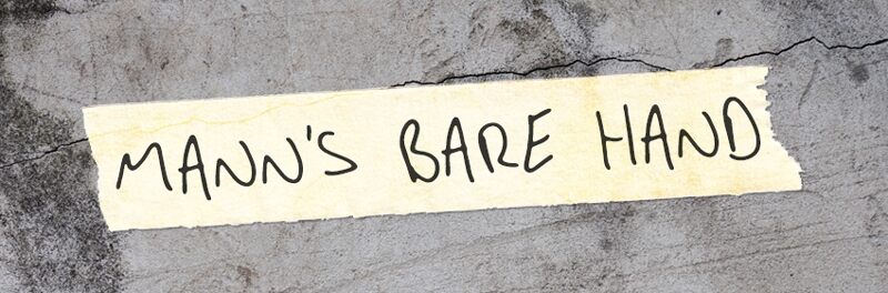 Manns Bare Hand Schriftart