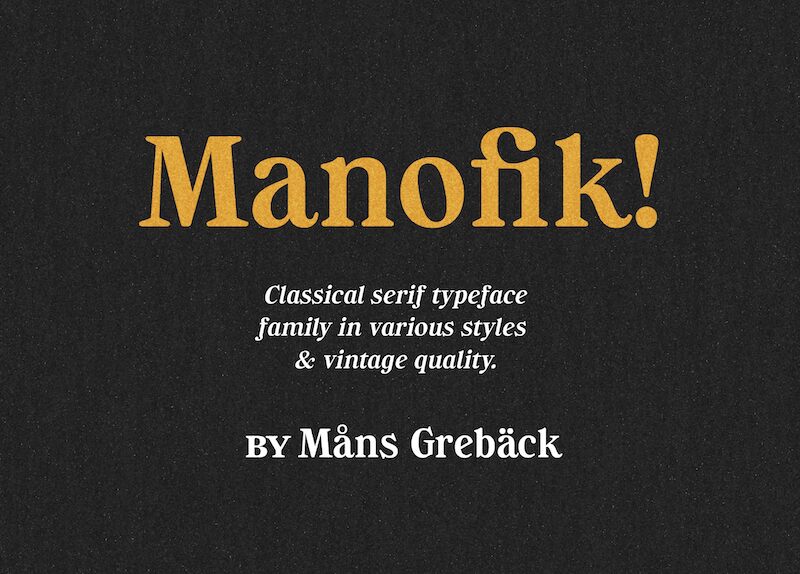 Manofik Schriftart