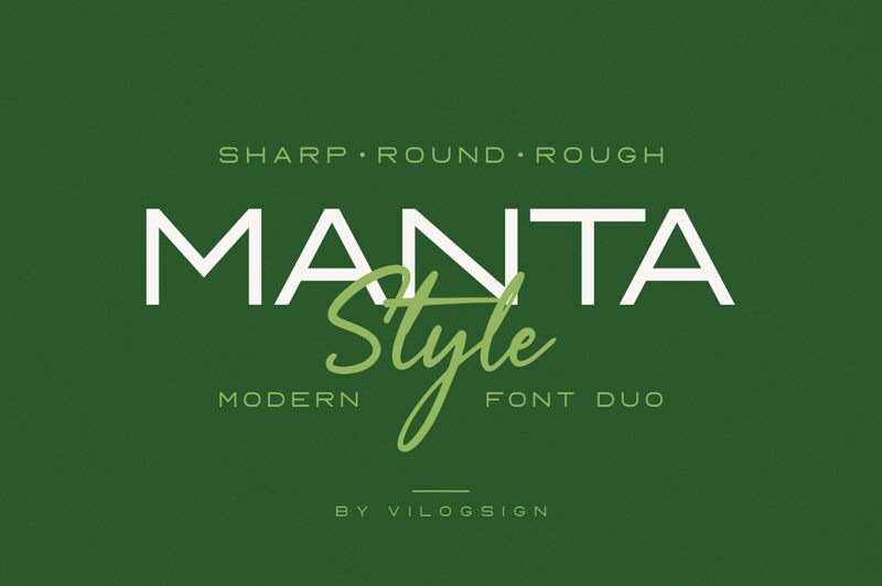 Manta Style Schriftart