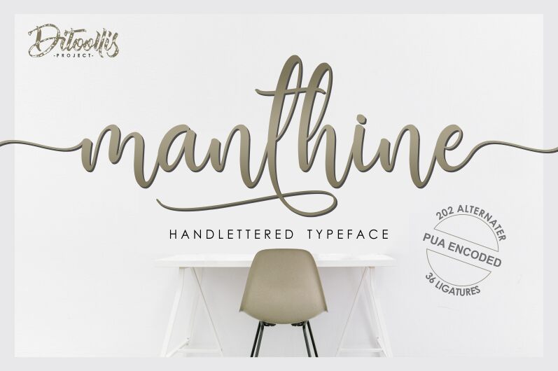 Manthine Schriftart