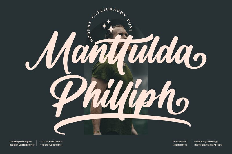 Manttulda Philliph Schriftart