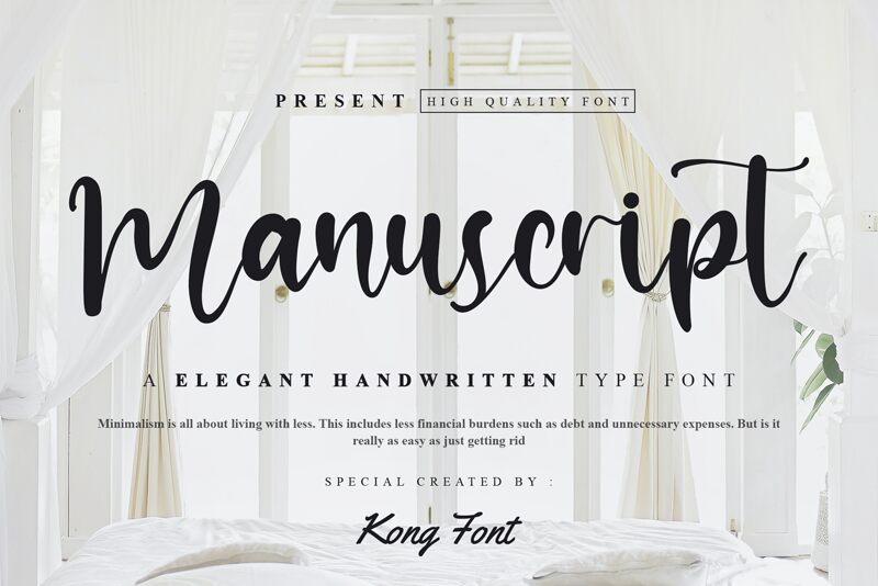 Manuscript Schriftart