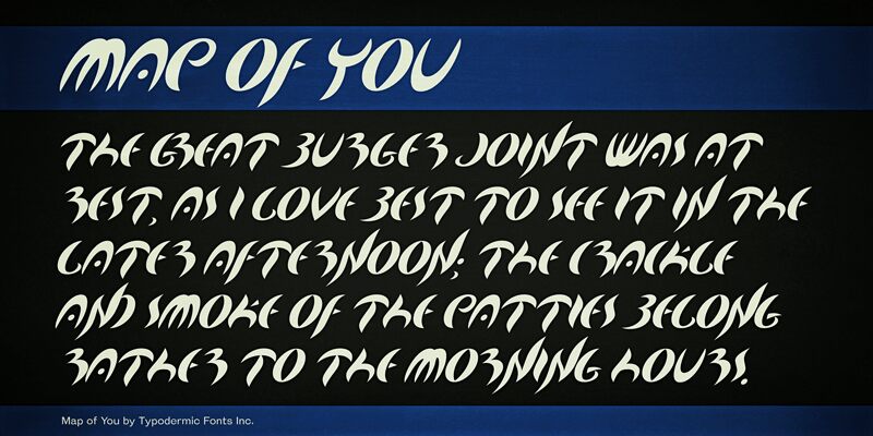 Map of You Czcionka