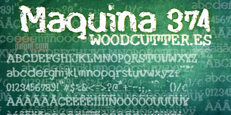 Maquina 374 Schriftart
