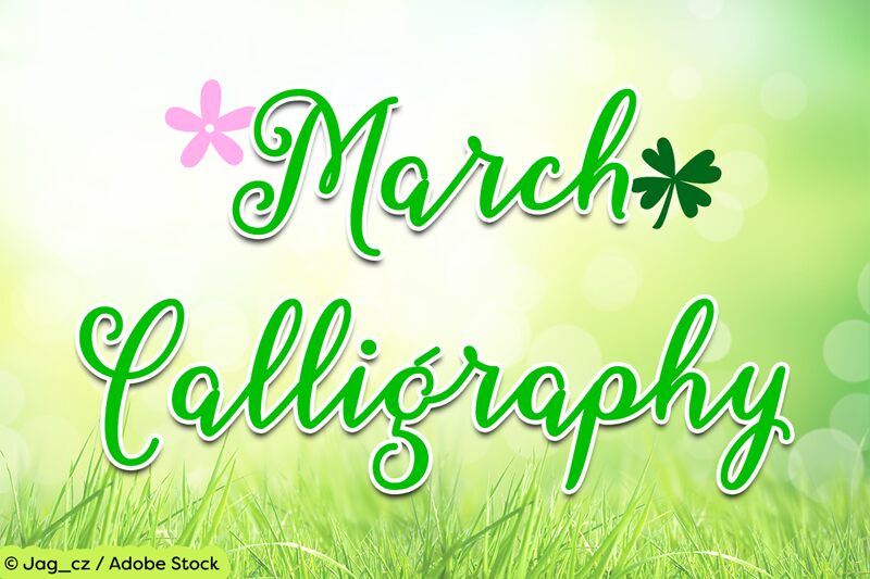 March Calligraphy Czcionka