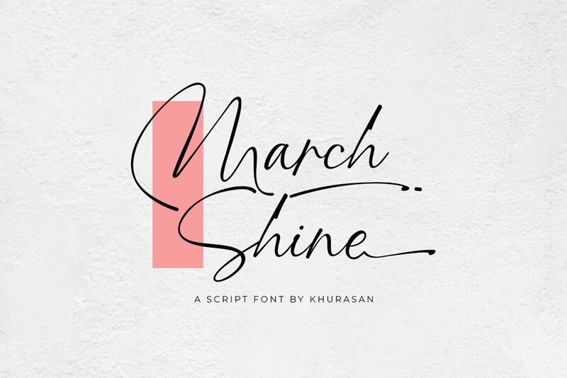 March Shine 字体