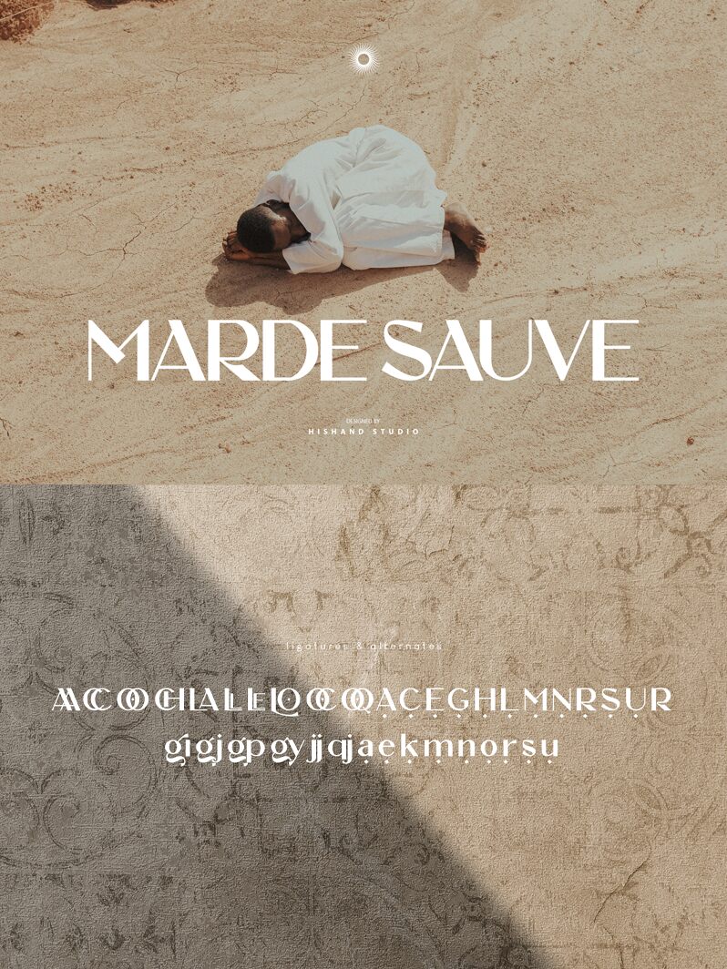 MARDE SAUVE Czcionka