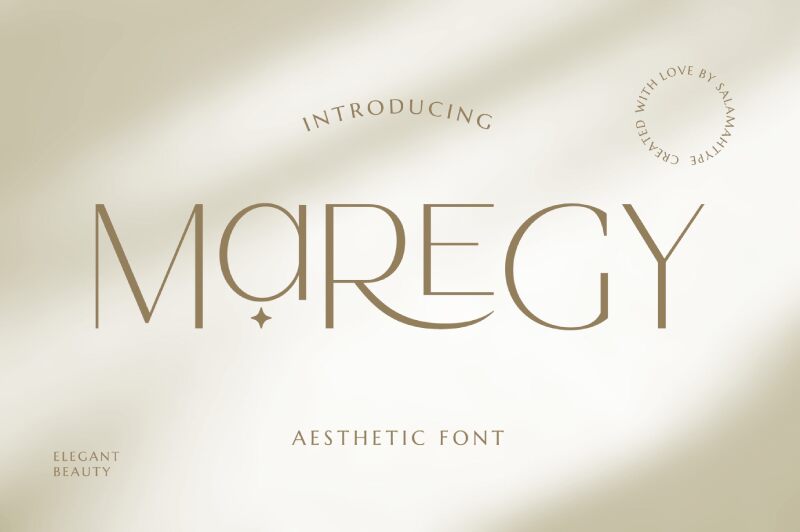 MAREGY Schriftart