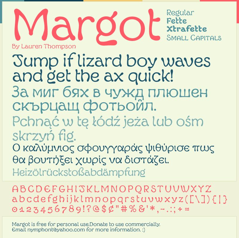 Margot Schriftart