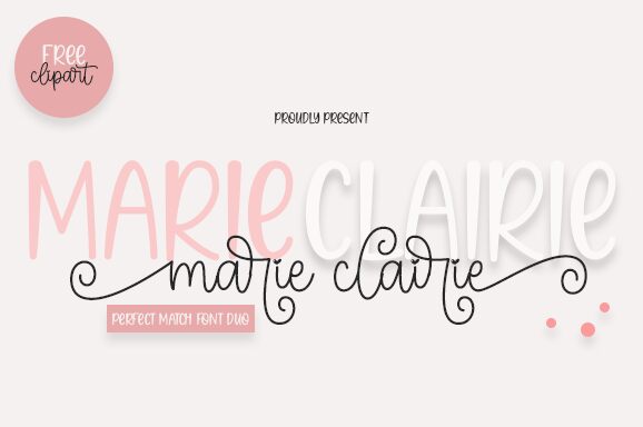 Marie Clairie Schriftart