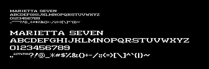 Marietta Seven Czcionka