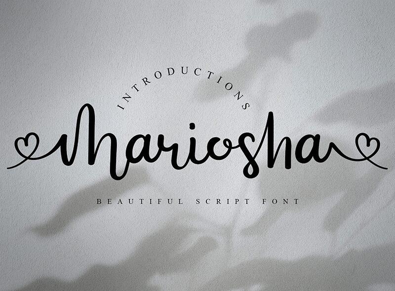 Mariosha Schriftart