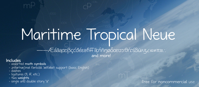 Maritime Tropical Neue Font
