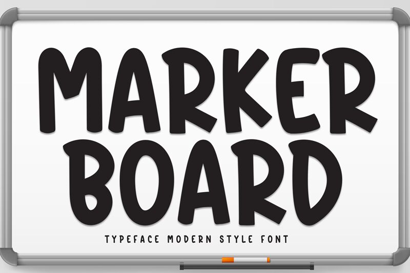 MARKER BOARD Czcionka