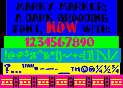 MarkyMarker Carattere