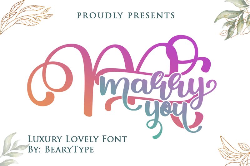 Marry You Font