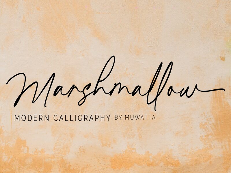 Marshmallow Schriftart