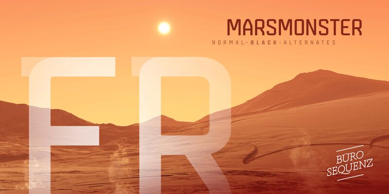 Marsmonster Schriftart