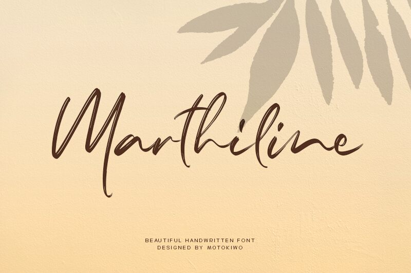 Marthiline Schriftart