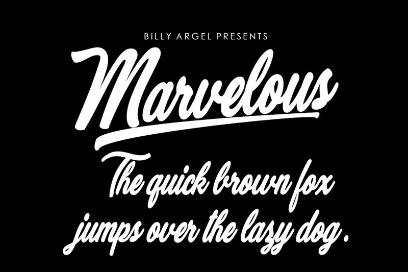 Marvelous Schriftart