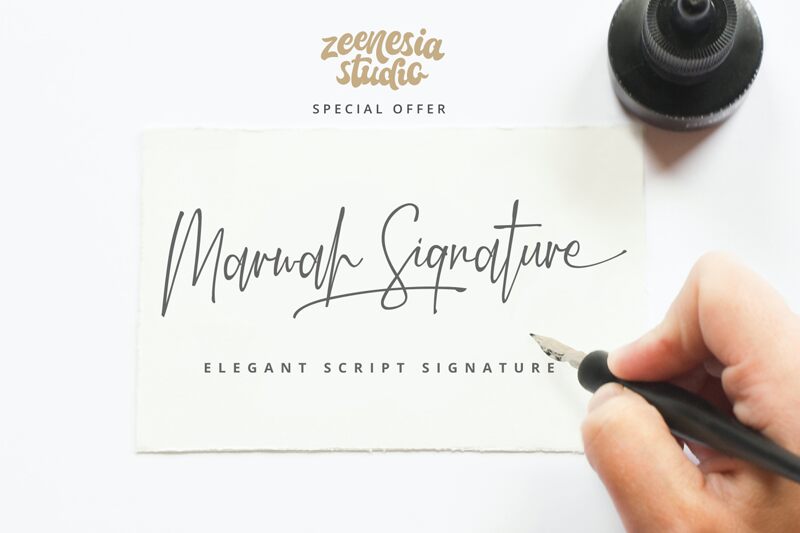 Marwah Signature Font