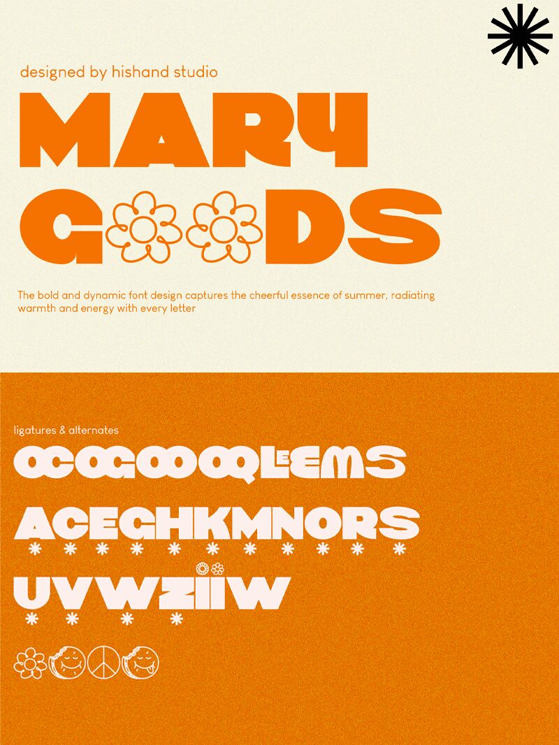 MARY GOODS Czcionka