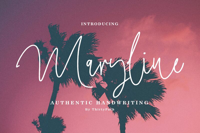Maryline Signature Font