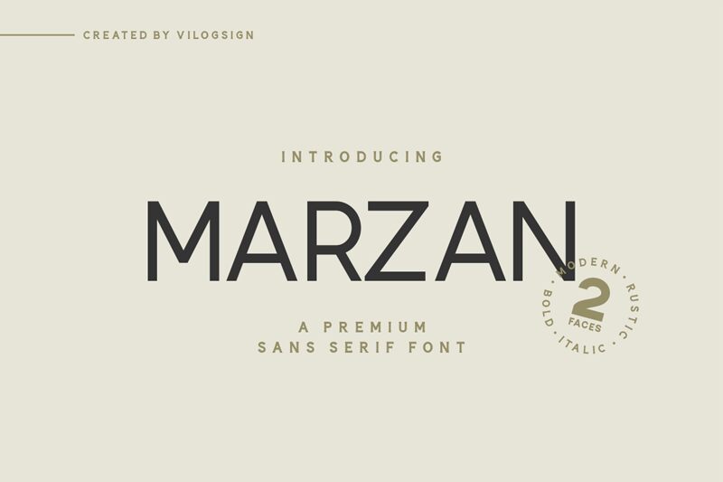 Marzan Schriftart