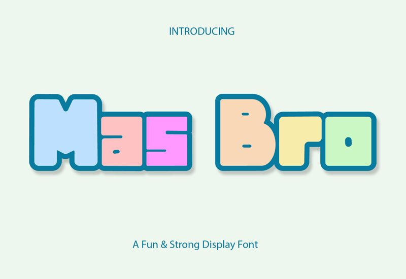 Mas Bro Schriftart